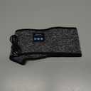 Adjustable Headband Headphones, Sleeping Headphones with Ultra-Thin Speakers, Bluetooth Headband for Side Sleepers, Yoga, Running, Workout, Travel-Grey