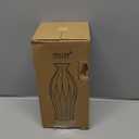 White Ceramic vase, Bohemian Farmhouse Style, 8 Inch vase for Pampas Grass Flower, for Modern Dining Room Tabletop Centerpiece, Creative Gifts (Glaze-1)