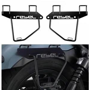 TDZ 𝟐𝟎𝟏𝟕-𝟐𝟎𝟐𝟓 Saddlebag Support Brackets for Honda Rebel CMX 250 300 500 Storage Bag Frame Bracket Holder, Black
