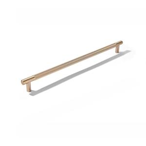 khtumeware 1 Pack 18 Inch(457mm) Drawer Appliance Handles Knurled Champagne Bronze Cabinet Pulls Drawer Pulls Kitchen Hardware Kitchen Handles for Cabinets Cupboard Handles