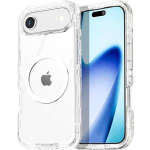 AICase for iPhone Air Case Clear with Magsafe Heavy Duty Drop Protection Full Body Rugged Shockproof/Dust Proof Triple Layer Transparent Military Protective Tough Durable for iPhone Air 6.5"_1