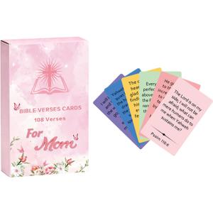Lapsia Affirmation Cards for Moms – Bible Verse Cards for Emotional Support, Encouragement & Strength, Mothers Day, Birthday Gifts for Mom