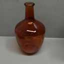 Clear Glass Vase Tall Farmhouse Vase for Branches Glass Vases for Centerpieces in Home Decoration (S-Amber)