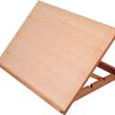 Falling in Art Large 5-Position Wood Drafting Table Easel Drawing and Sketching Board, 23 2/9 Inches by 16 1/2 Inches