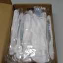 Orger 10 Pack Cabinet Pulls Clear Acrylic Cabinet Handles 5'' Drawer Pulls Round Tube Modern Silver Hardware Handles Kitchen Cabinet Dresser Drawer Pulls