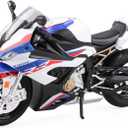 COOLPUR Die Cast Motorcycle Model for S1000RR, Realistic Motorcycle Model, 1:12 Scale Kids Moto Toy or Collection, Boyfriend,Young Peoples Gift(Blue)