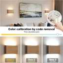 Wood Wall Sconce Indoor Wall Lights Hardwired 2 Pack Up and Down Wall Mount Light for Living Room Bedroom Hallway Lightswall sconces Set of Twoled Lights for BedLight for Bedroom