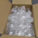 30Pcs Clear Christmas Ornament Ball, 2.4 Inches Transparent Fillable Tree Ornaments with Removable Silver Cap Hanging Cords, Flat Plastic Round Ball for Xmas Holiday Home Party Decor DIY Crafts