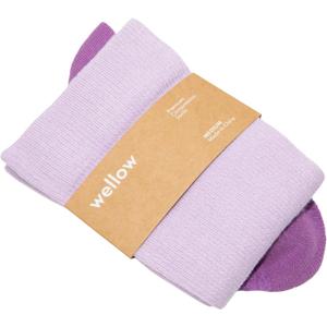 Wellow Wide Calf Compression Socks, Knee High Support, Fit for Men & Women, 18-25 mmHg, Made with Viscose from Bamboo (X-Large, Orchid Solid)