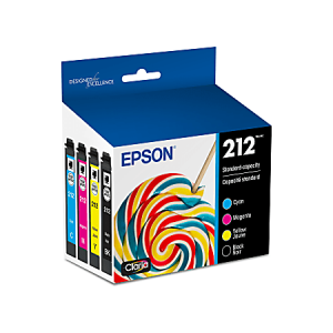 Epson® 212 Claria® Black And Cyan, Magenta, Yellow Ink Cartridges, Pack Of 4