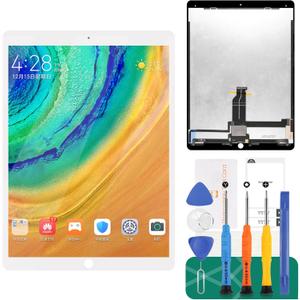 Srjtek for iPad Pro 12.9 1st (2015) A1584 A1652 Screen Replacement LCD Display Touch Screen Digitizer + IC Connector PCB Flex Cable Assembly (White)