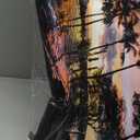 KREATIVE ARTS Black and White Canvas Print Hawaii Honolulu Oahu Pool Side Sunset And Palm Trees Picture Giclee Prints Wall Art Framed 20x48 for Living Room & Bedroom Decor