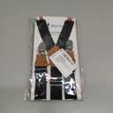 Pet Soft Dog Suspenders 2 Pieces Female Dog Diaper Suspenders for Dogs Diaper Keeper Suspender for Dogs Skirt, Doggy Dress (Black & Pink, S/M)