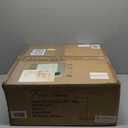 Kira Home Alden 18" 4-Light Farmhouse Chandelier + Clear Cylinder Glass Shades, Gray Oak Wood Style + Black Finish