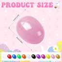 Easter Eggs 2.4 - Blue Fillable Easter Eggs - 60 Pcs Easter Basket Stuffers - Blue Eggs Bowl and Vase Filler Faux for DIY Spring and Easter Decorations (Blue)