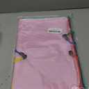 Mesh Zipper Pouch Bags - 5 Pack Waterproof Zipper Bags 13.2 x 9.4 Inch Clear Mesh Storage Pouches Assorted Colors for Home, Office, School, Travel, Puzzles, Board Game, Cosmetic, Accessories