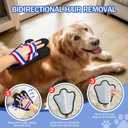 BONTHEE Pet Hair Removal Gloves for Cats & Dogs | True-to-Hand Fit & Reusable Electrostatic Glove | Magic Hair Remover for Couch, Car Seat, Clothing, Carpet, Bedding