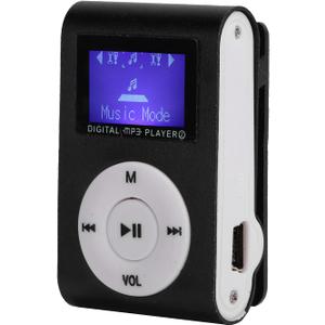 Mini Portable MP3 Player with BackClip LCD Screen Mini MP3 Music Player Portable Digital Music Media Player Support Memory Card for Running & Sports(Black)