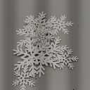 Bucherry 12 Pcs Wooden Snowflake Table Decor 3D Snowflake Tabletop Signs and Centerpiece for Christmas Xmas Winter Wonderland Decorations Home Party (White)