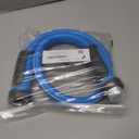 Fevone 3 ft Leader Hose Male to Female, Hose Reel Connector Hose 3 ft, Lead Hose for Hose Reel, 5/8 Inner Diameter Hose, 3/4 Aluminum Fittings