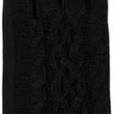 BRUCERIVER Womens Winter Touchscreen Knit Glove With Thinsulate Lining Cabel design Rib Cuff (Black)