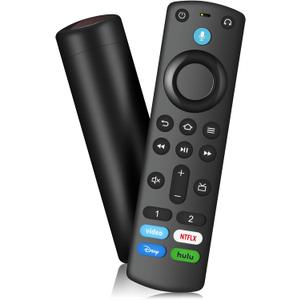 Voice Remote Replacement fit for TV-Stick/TV Cube/TVs Lite and fit for Insignia/Toshiba/Pioneer Smart TVs (3rd Gen Pro Plus)