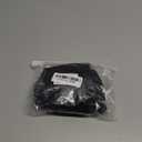 PU Bar Stool Covers - Waterproof, Washable Round Seat Covers with Elastic Bands for 12-17 Inch Chair (2Pcs, Black)