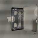 Horizontal Badge Holder - Durable Polycarbonate ID/Credit Holder with Metal Clip and 4 Cards Slot, (Black,1Pack)