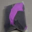 beautyin Athletic One Piece Swimsuits Women Front Zip Modest Boyleg Bathing Suit (X-Large, Purple/Navy)