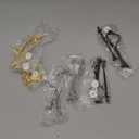 6 Sets 3 Tier Cake Stand Hardware Tiered Tray Plate Hardware Kit Heavy Metal Cake Fruit Food Plate Stand Fitting Stacking Kit for Serving Dessert Cupcake Dish Food(Simple,Black, Silver, Gold)