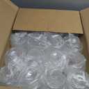 Goodluck 40 PCS Diamond Stemless Plastic Wine Whiskey Glasses, 12 Oz Disposable Cocktail Glasses, Suitable for Weddings, Birthday Parties, Family Gatherings, Bars, etc (Clear)