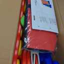 Giant 4 Row Game with Carrying Bag and Mesh Fabric .Giant 4-to-Score Game Set Suitable for Indoor and Outdoor Holiday Parties and Family Gatherings. Blue red