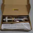 KES Bathroom Sink Drain Without Overflow, Brushed Nickel Pop Up Drain Vessel Vanity Sink Stopper 2 Pack, All Metal Rustproof Brass and 304 Stainless Steel, for 1.6"-1.9" Sink Hole, S2008D-BN-P2