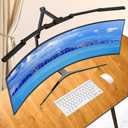 Transformable LED Desk Lamp, 41.5" Large Architect Desk Lamp with Clamp, 3 Light Bars Desk Light for Home Office, 24W Auto Dimming Office Lighting Table Light for L Shaped Desk