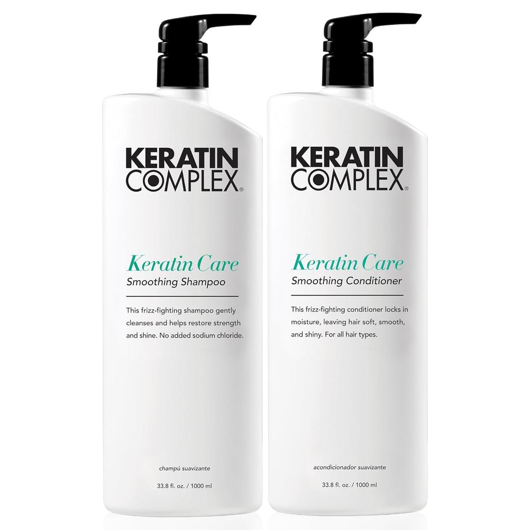 Keratin Complex - Keratin Care Smoothing Shampoo & Conditioner Duo - 33.8 fl oz Each