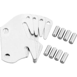 Universal Wood Rail Hook Plates for Footboard Frame, Replacement Wooden Bed Frame Bracket Headboard (Set of 4)