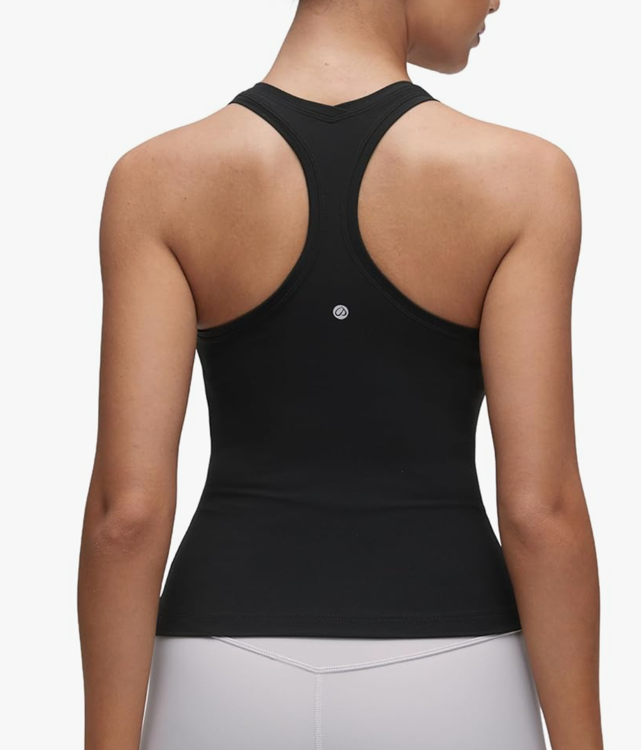 CRZ YOGA Butterluxe Racerback Workout Tank Tops for Women Tight Sleeveless Camisole Gym Athletic Yoga Shirts Size S