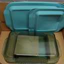 Pyrex Colors Tinted (2-Pack, Full Set) Tinted Glass Baking Dish with BPA-Free Lid, Oblong Bakeware Glass Pan For Casserole & Lasagna, Dishwasher, Freezer, Microwave and Pre-Heated Oven Safe, Aqua (9x13, 8x8)