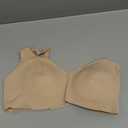 REORIA Womens Lounge Comfortable Adjustable Everyday Bra Full-Coverage Padded Seamless Wireless Bras for Women (Medium, Clay)