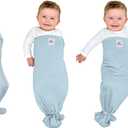 The Ollie Swaddle Adjustable Baby Swaddle for Newborns | Pediatrician-Approved for Safe Sleep | Easy Closure | Arms-Out | Lightweight, Machine-Washable | Easy Diaper Access