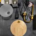 Candle Warmer Lamp with Timer & 2 Bulbs, Dimmable Electric Candlelight Adjustable Height and Brightness Candle Wax Warmer for Jar Candles Bedroom Home Decor House Warming Gift (Frosted Clear)