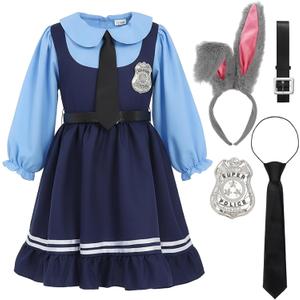 Zoo Halloween Carnival Suit Bunny Uniform With Halloween Cosplay Costume Outfits (Large)