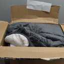 Alomidds Weighted Blanket Queen Size 15lbs 60x80 inches,Soft Plush Fleece Throw Weighted Blankets with Cozy Warm Sherpa,Ultra Fuzzy Heavy Blanket Microfiberfor Sofa Bed, Dark Grey