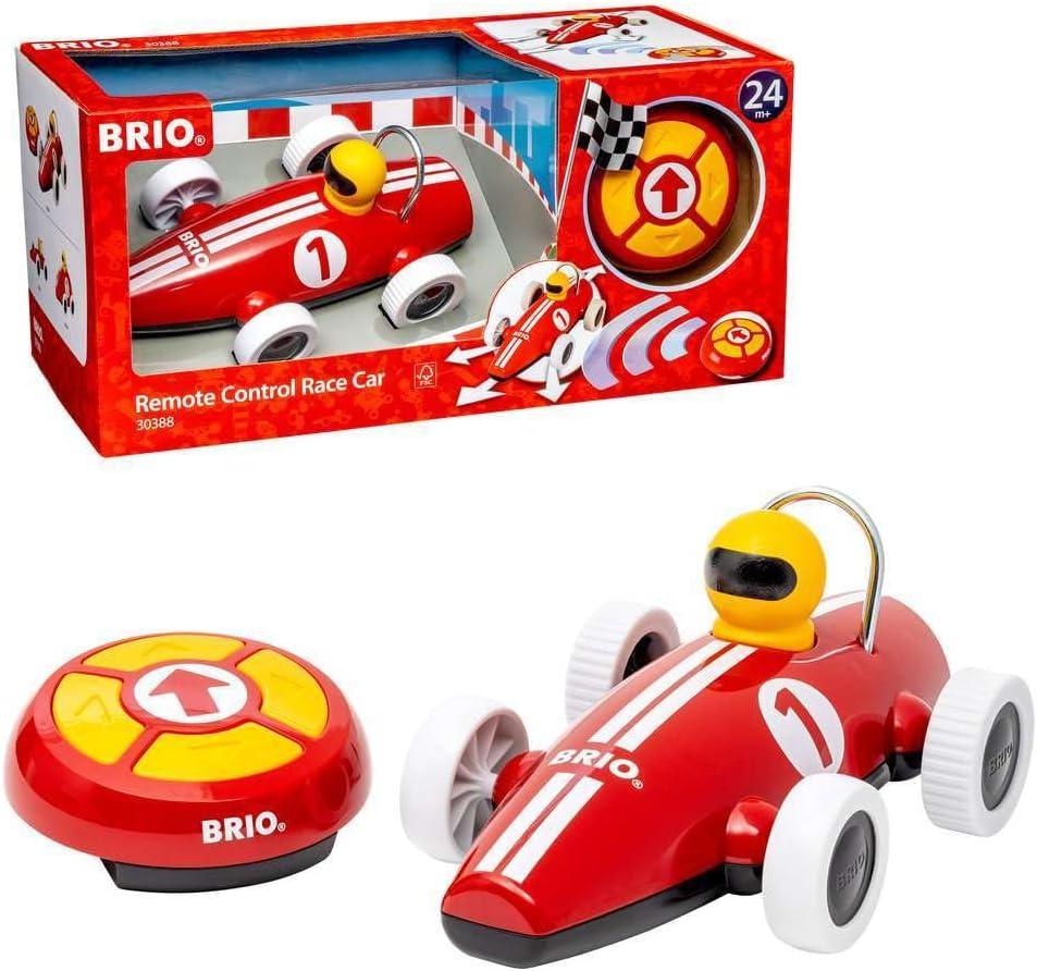 BRIO 30388 Remote Control Race Car - Interactive Racing Toy for Toddlers | Age Appropriate Design | High Impact-Resistant Plastic | Skill Development | Safety Assured