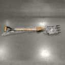 Garden Fork, 4-Tine Pitchfork, Spading Digging Fork, Forged Steel Y-Grip, Wood Handle, 45Inch