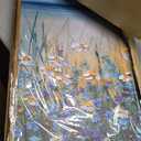 Blue Seaside Cyan Floral Wall Decor Wildflower Canvas Painting Framed Floral Prints Decor for Living Room Bedroom 16x24 Inch Set of 3