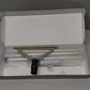 47" Adjustable Long Handle Carpet Rake Pet Hair Remover, Reusable Large Metal Lint Remover Brush for Embedded Fur Removal from Low Pile Rugs Stairs, Carpet Brush Scraper Dog Cat Hair Remover Broom