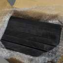 WOPITUES Wood Floating Shelves Set of 6, Shelves for Wall Decor, Farmhouse Shelf for Bedroom, Bathroom Storage Shelves, Book Shelves for Living Room-Black (16.5 Inch)