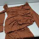 dress for women Off Shoulder Drawstring Front Bodycon Dress
 Size L