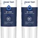 GLACIER FRESH UKF8001 Compatible with Whirlpool Refrigerator Water Filter 4, EDR4RXD1, EveryDrop Filter 4, 4396395, Maytag UKF8001, UKF8001AXX, WHR4RXD1, KAD4RXD1, 46-9006, Puriclean II, Pack of 2